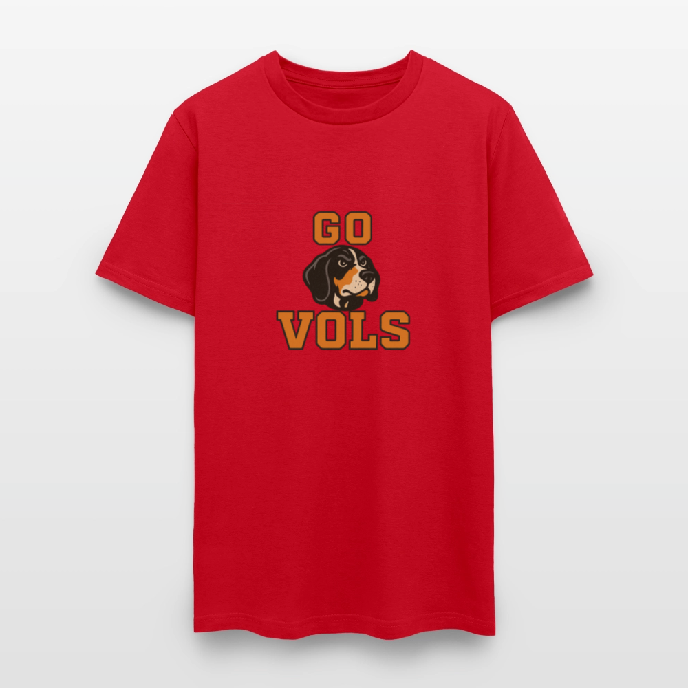 🧡🐾 “GO VOLS” Unisex T-Shirt Featuring Smokey the Dog 🐶🏈🔥 Big Orange Pride! 🍊 - red
