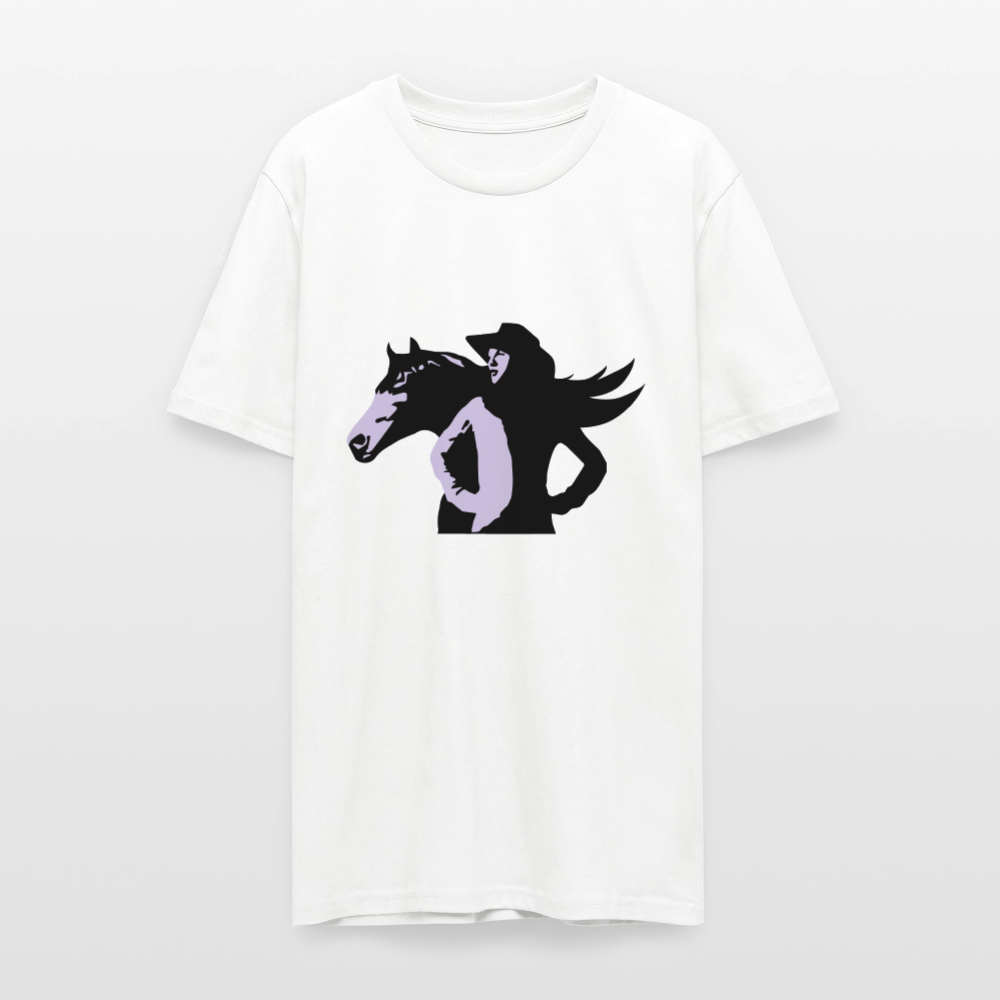 🤠🐴 Cowgirl & Her Horse Unisex Organic T-Shirt – Western Adventure Tee 🌿✨ - white