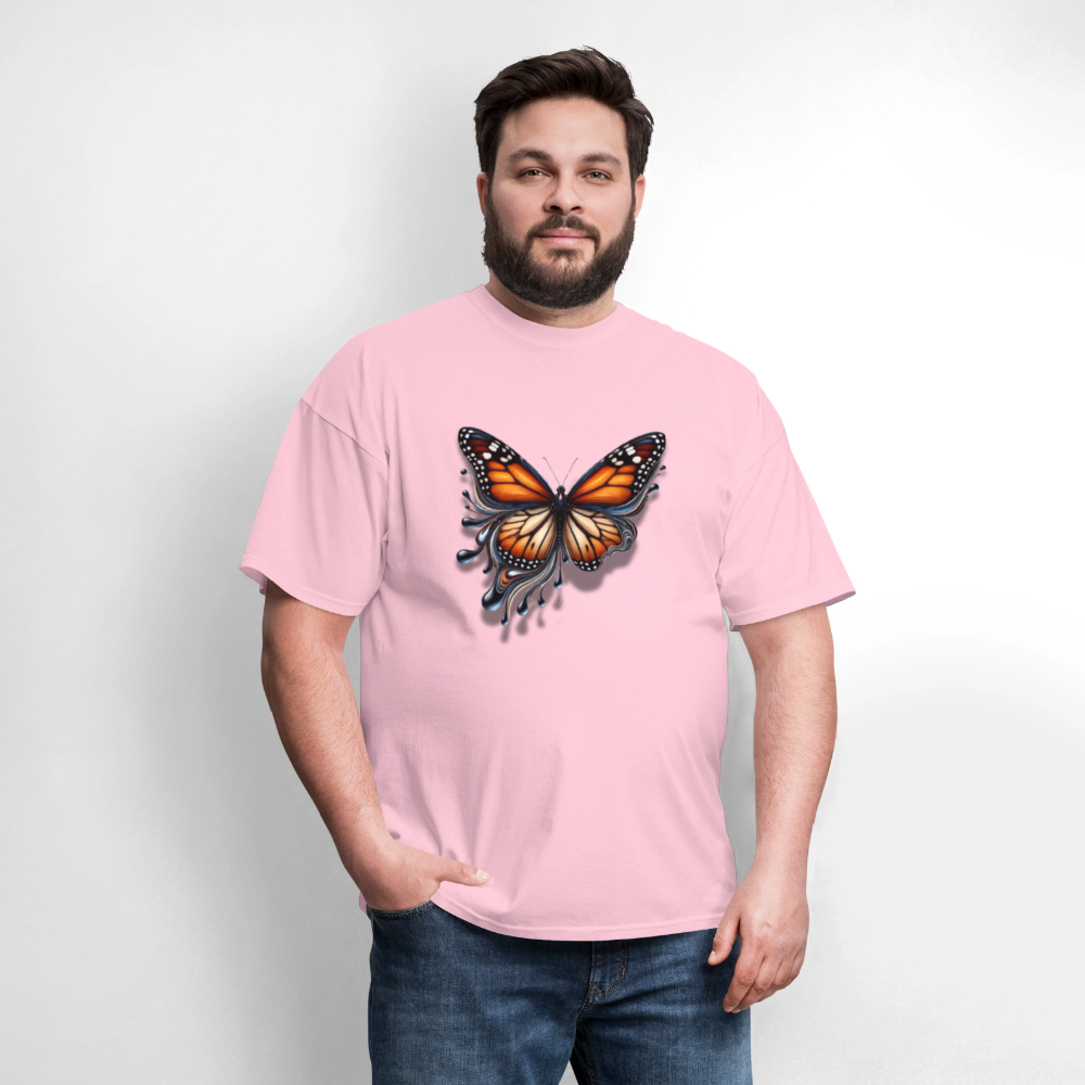 🦋🔥 “Melting Butterfly” Unisex T-Shirt ✨🌈 Bold • Artistic • Trendy 🎨💖 - pink