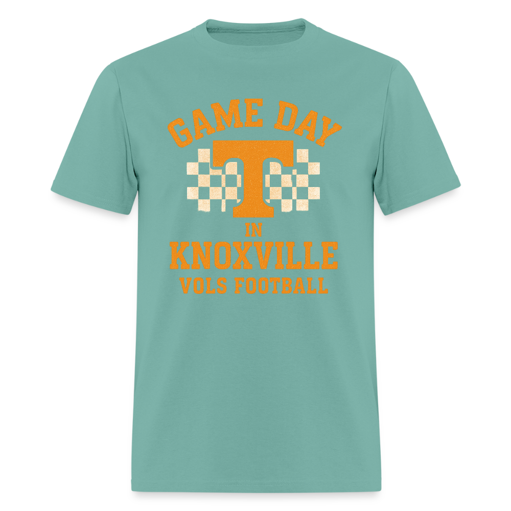 🏈🍊 “Game Day in Knoxville” Unisex T-Shirt 🤠🔥 Go Vols! Big Orange Energy! 🧡💪 - aquatic