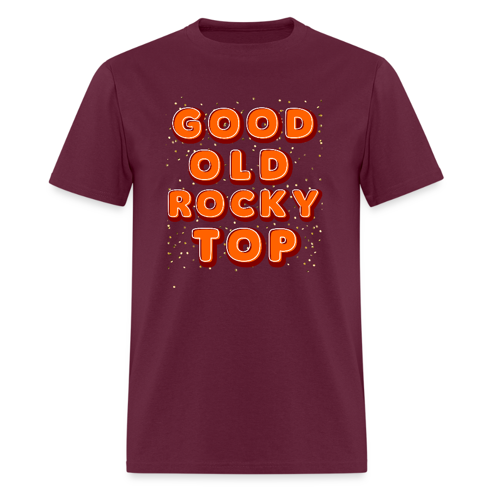 🍊🎶 “Good Ole Rocky Top” Unisex T-Shirt 🏈🧡 Sing It Loud, Vols Fans! 🤠🔥 - burgundy