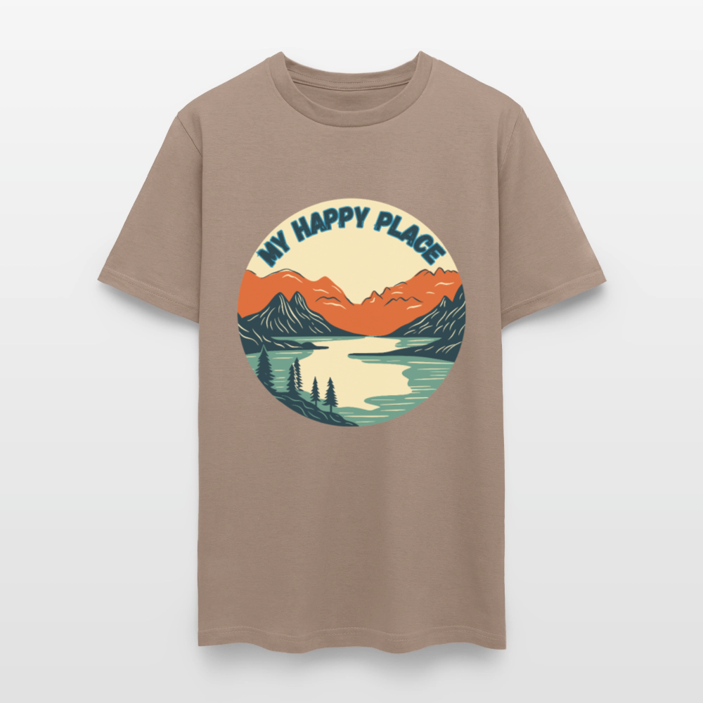 🏔️💚 “The Mountains Are My Happy Place” Unisex T-Shirt 🌲☀️ Peace • Adventure • Pure Joy 🌄✨ - safari