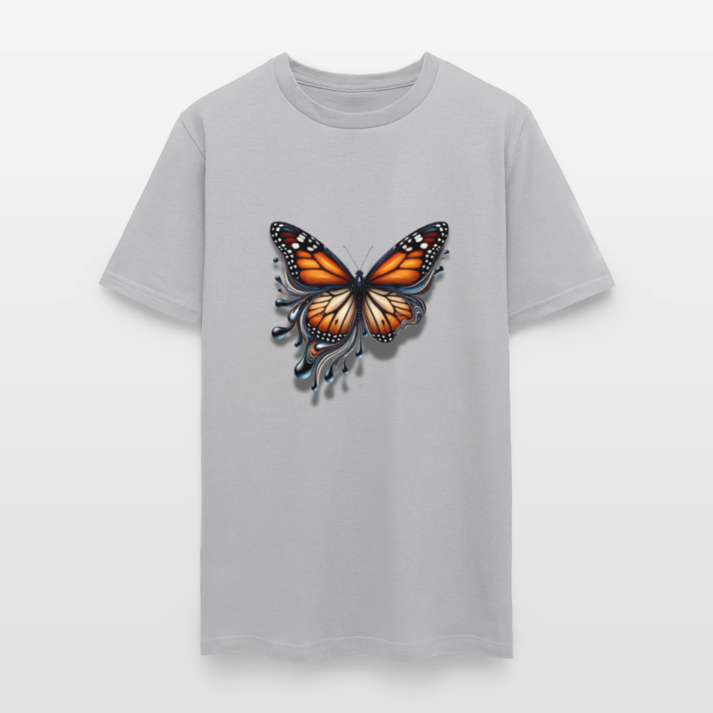 🦋🔥 “Melting Butterfly” Unisex T-Shirt ✨🌈 Bold • Artistic • Trendy 🎨💖 - gravel 