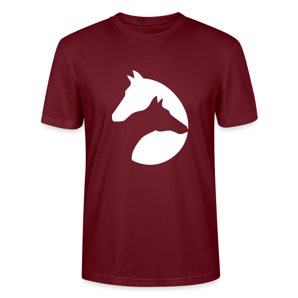 🐴✨ Majestic Spirit Unisex Organic T-Shirt – Horse Head Graphic Tee 🌿🤠 - burgundy