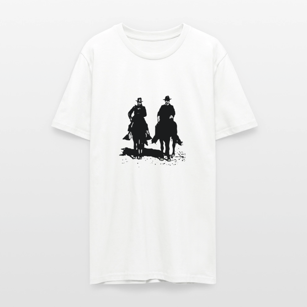 🐎✨ Ride Free Unisex Organic T-Shirt – Horses in Motion Graphic Tee 🌿🤠 - white