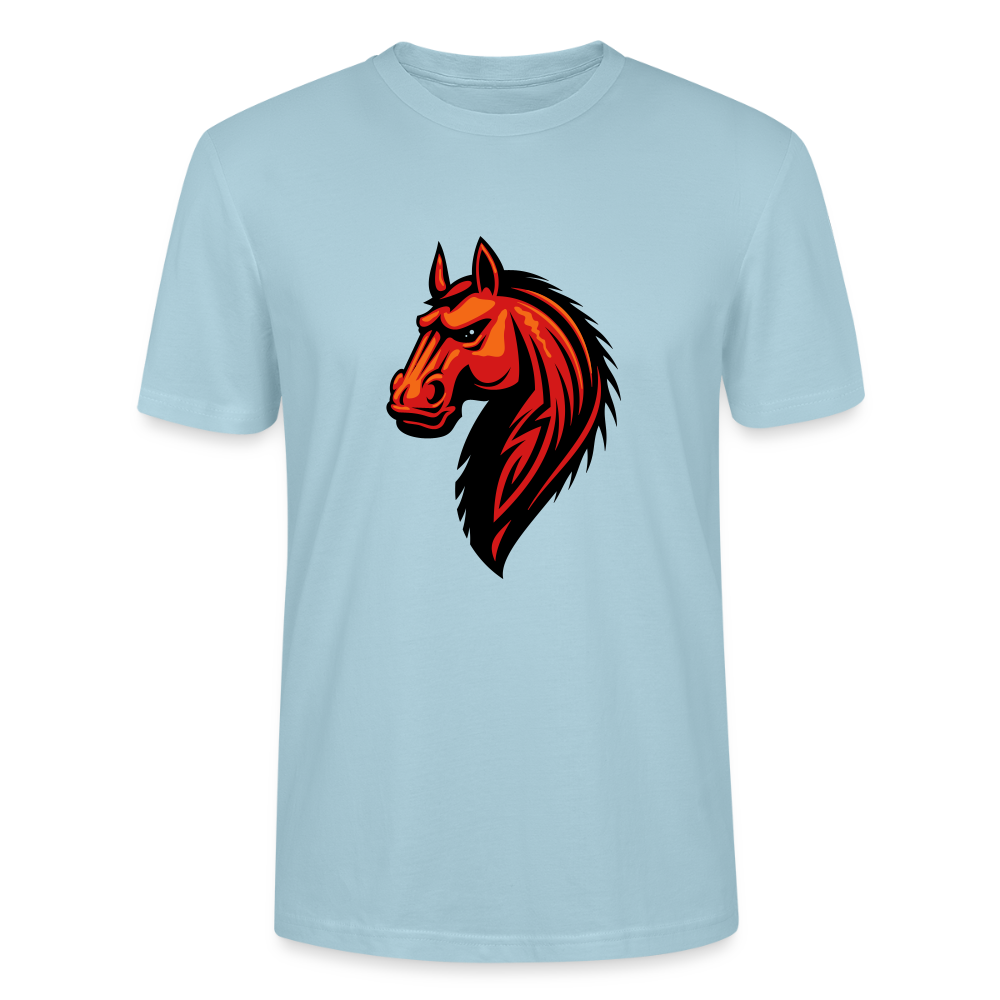 🐴💫 Wild Spirit Unisex Organic T-Shirt – Ride Free, Live Bold! 🌾🌞 - sky blue