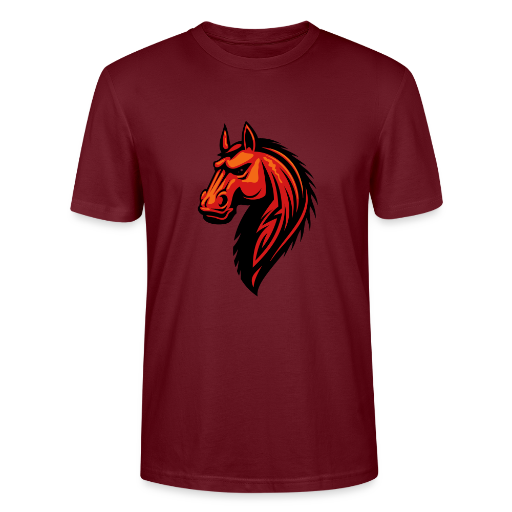 🐴💫 Wild Spirit Unisex Organic T-Shirt – Ride Free, Live Bold! 🌾🌞 - burgundy