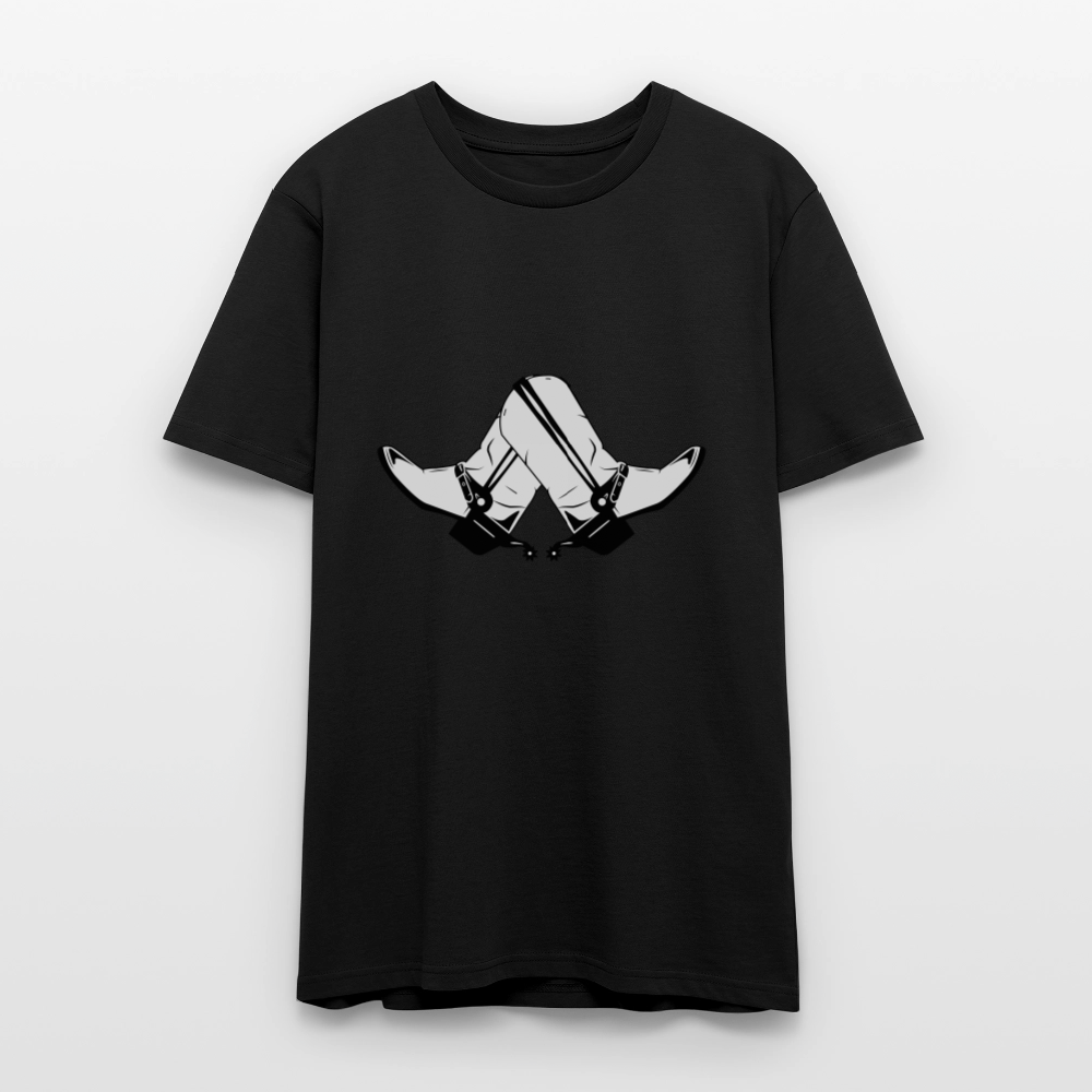 🤠👢 Step Into Style! Cowboy & Cowgirl Boots Unisex Organic T-Shirt 🌿✨ - black