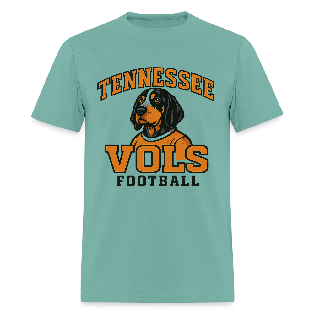 🧡🐾 “Tennessee Vols Football” Unisex T-Shirt with Smokey the Dog 🏈🔥 Big Orange Spirit! 🍊 - aquatic