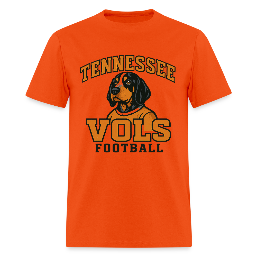 🧡🐾 “Tennessee Vols Football” Unisex T-Shirt with Smokey the Dog 🏈🔥 Big Orange Spirit! 🍊 - orange