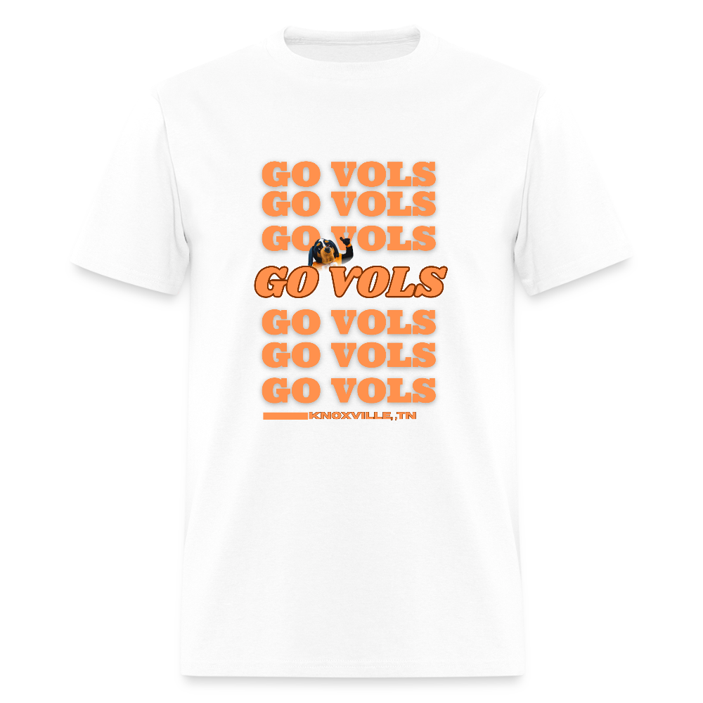 🧡🏈 Go Big Orange! Unisex “GO VOLS” T-Shirt 🤍🔥 - white