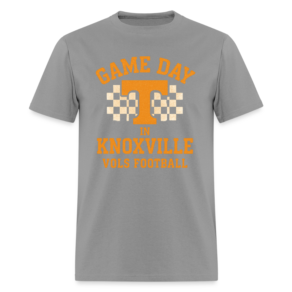 🏈🍊 “Game Day in Knoxville” Unisex T-Shirt 🤠🔥 Go Vols! Big Orange Energy! 🧡💪 - gravel 
