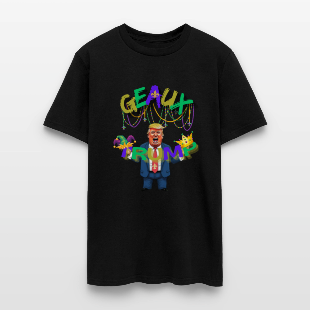 🇺🇸🔥 “Geaux Trump” Unisex T-Shirt 🧡💪 Bold • Patriotic • Statement Tee 🏛️✨ - black