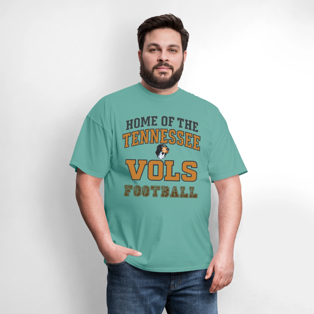 🧡🏈 “Home of the Tennessee Vols Football” Unisex T-Shirt 🍊🔥 Big Orange Spirit! 🤠💪 - aquatic