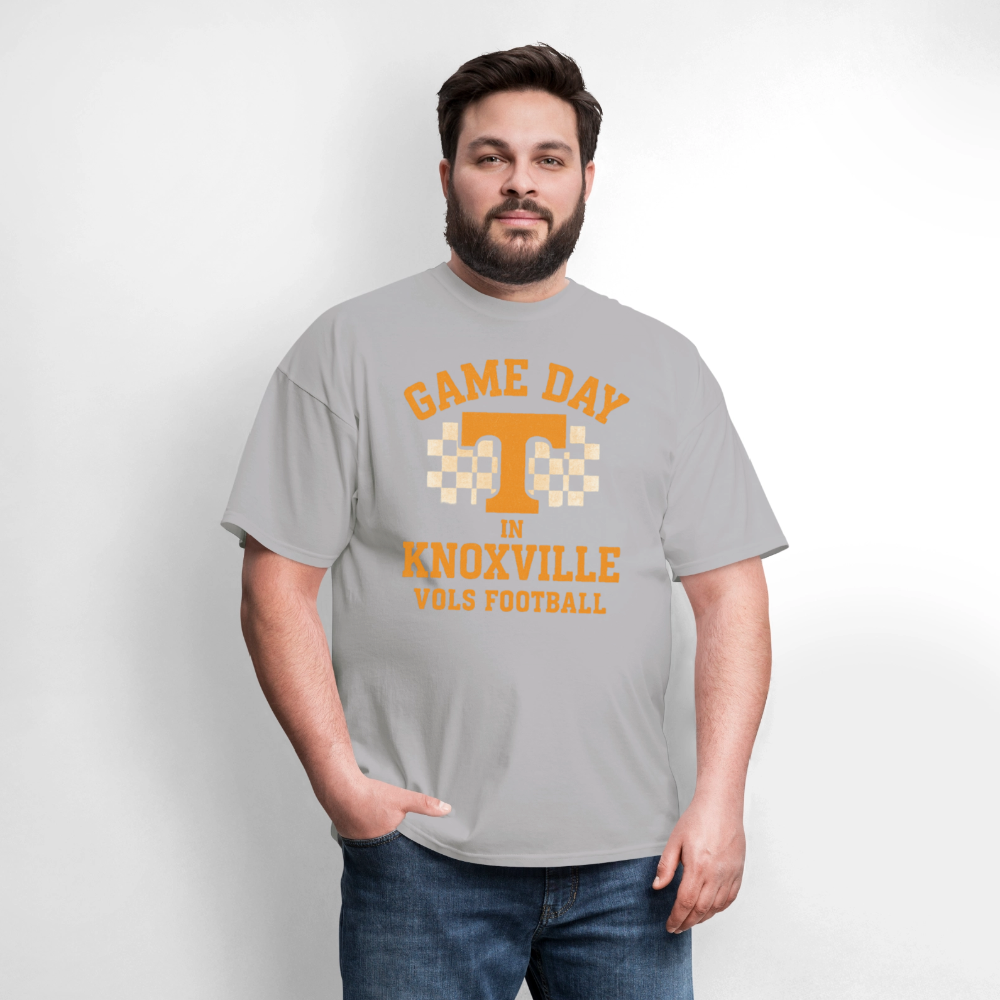 🏈🍊 “Game Day in Knoxville” Unisex T-Shirt 🤠🔥 Go Vols! Big Orange Energy! 🧡💪 - gravel 