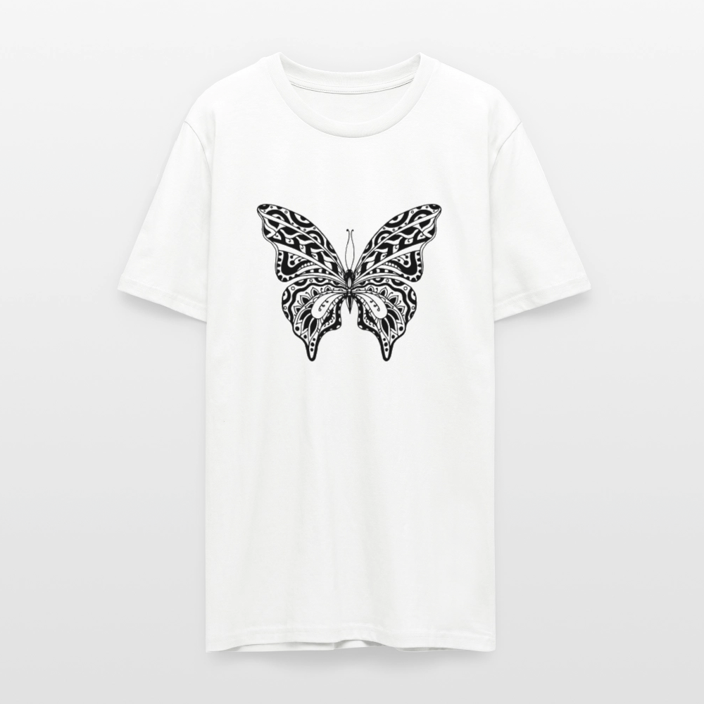 🦋✨ Spread Your Wings Unisex Organic T-Shirt – Butterfly Graphic Tee 🌿💖 - white
