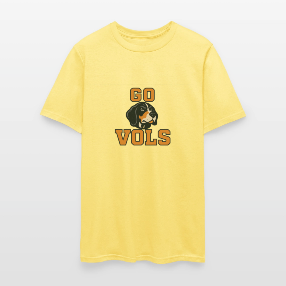 🧡🐾 “GO VOLS” Unisex T-Shirt Featuring Smokey the Dog 🐶🏈🔥 Big Orange Pride! 🍊 - cornsilk
