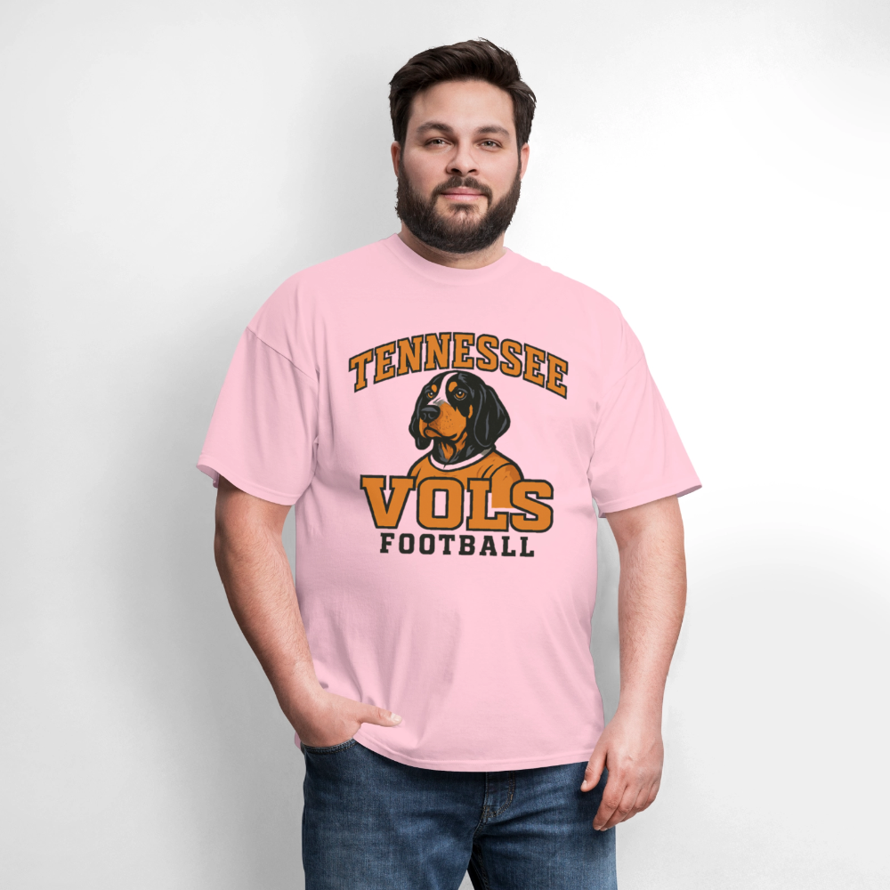 🧡🐾 “Tennessee Vols Football” Unisex T-Shirt with Smokey the Dog 🏈🔥 Big Orange Spirit! 🍊 - pink