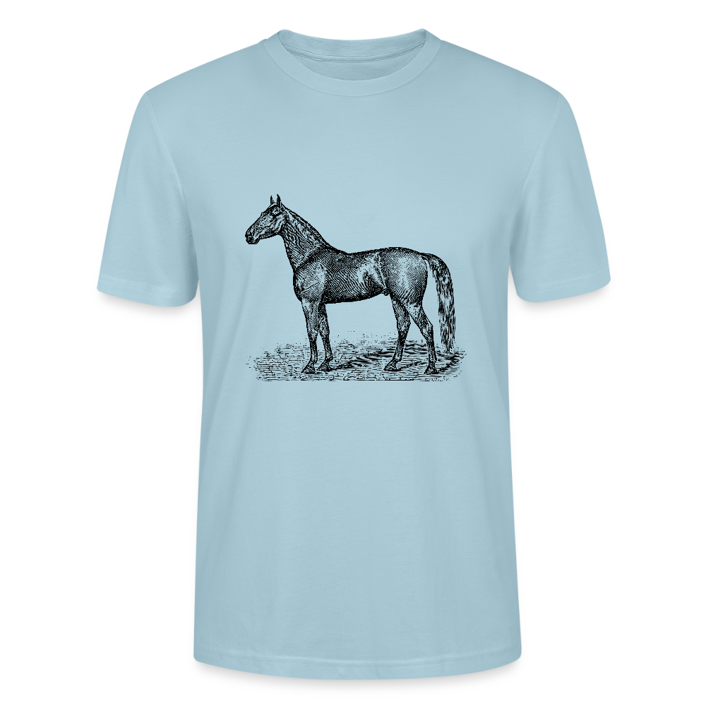 🐴✨ Wild Spirit Unisex Organic T-Shirt – Ride Free in Style! 🌿👕 - sky blue