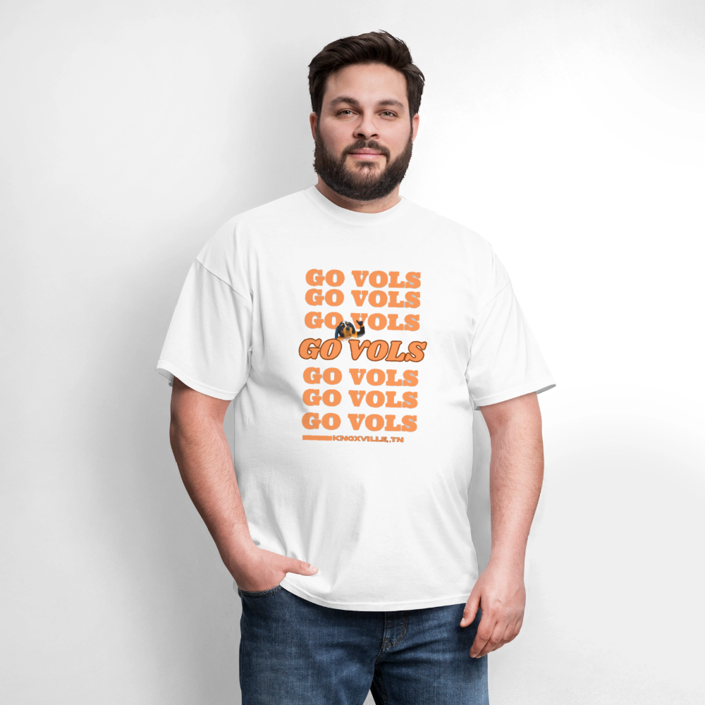 🧡🏈 Go Big Orange! Unisex “GO VOLS” T-Shirt 🤍🔥 - white