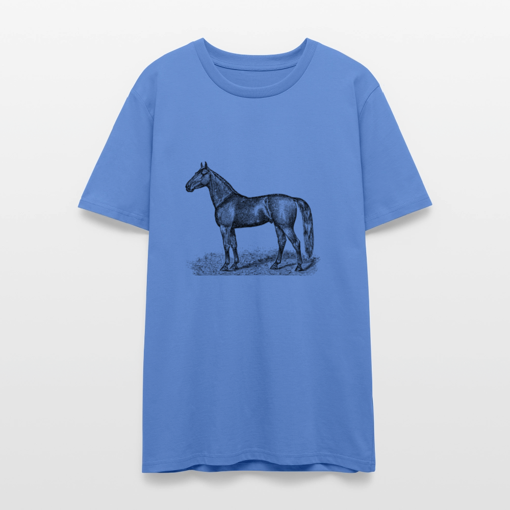 🐴✨ Wild Spirit Unisex Organic T-Shirt – Ride Free in Style! 🌿👕 - bright blue