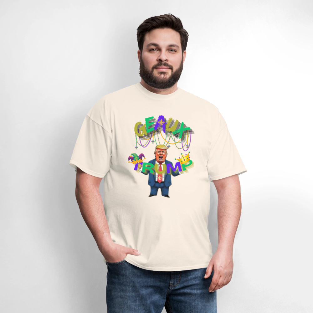 🇺🇸🔥 “Geaux Trump” Unisex T-Shirt 🧡💪 Bold • Patriotic • Statement Tee 🏛️✨ - natural