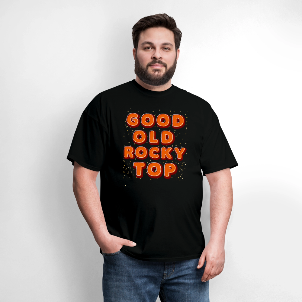 🍊🎶 “Good Ole Rocky Top” Unisex T-Shirt 🏈🧡 Sing It Loud, Vols Fans! 🤠🔥 - black