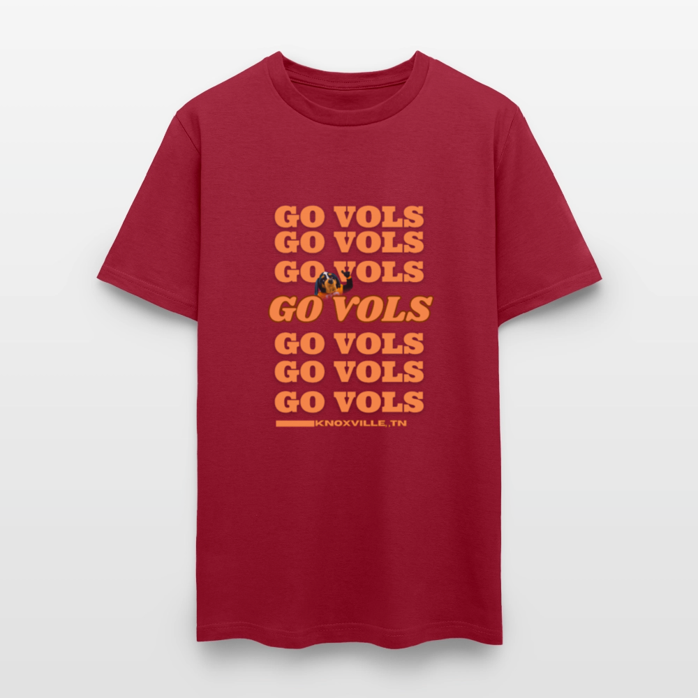 🧡🏈 Go Big Orange! Unisex “GO VOLS” T-Shirt 🤍🔥 - dark red
