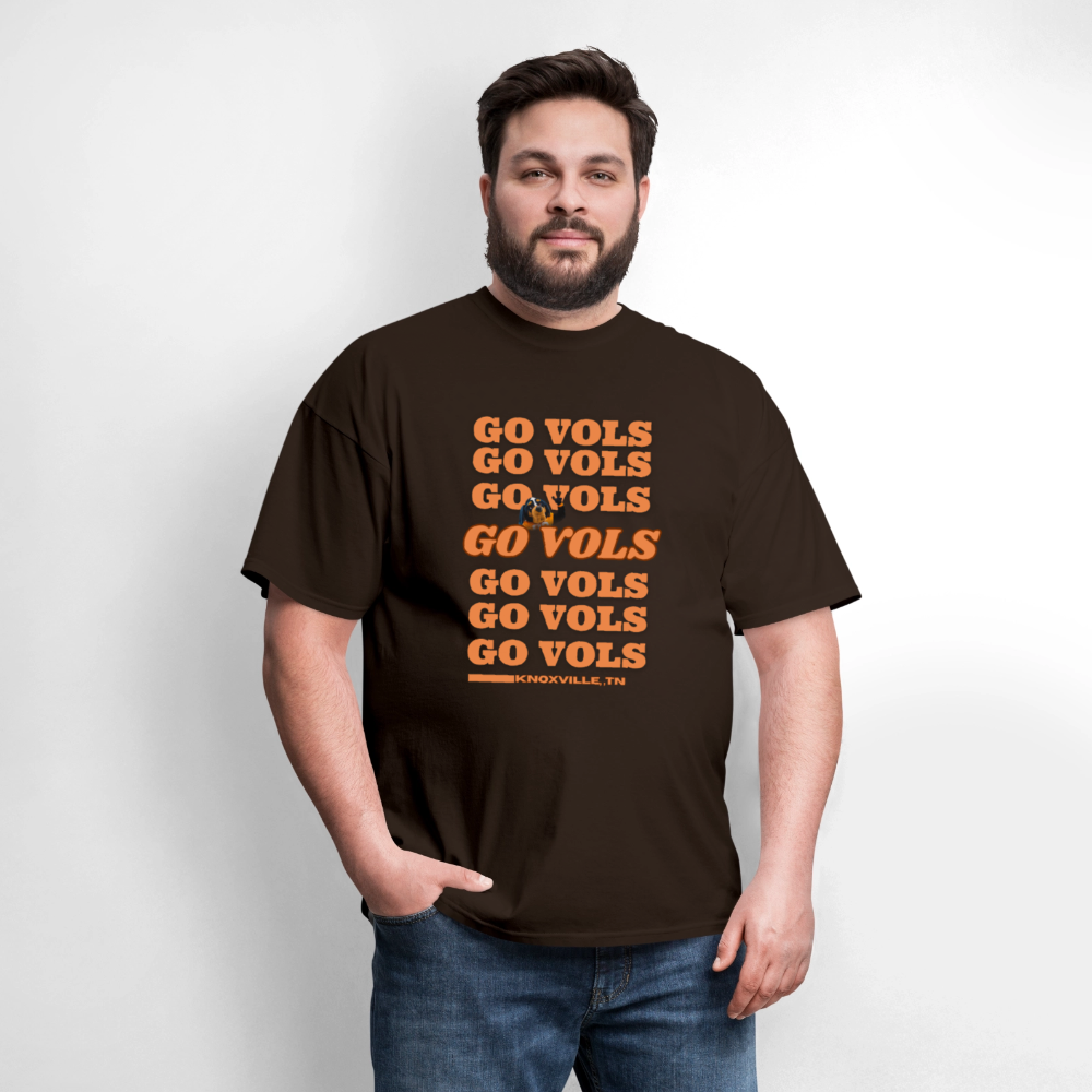 🧡🏈 Go Big Orange! Unisex “GO VOLS” T-Shirt 🤍🔥 - brown