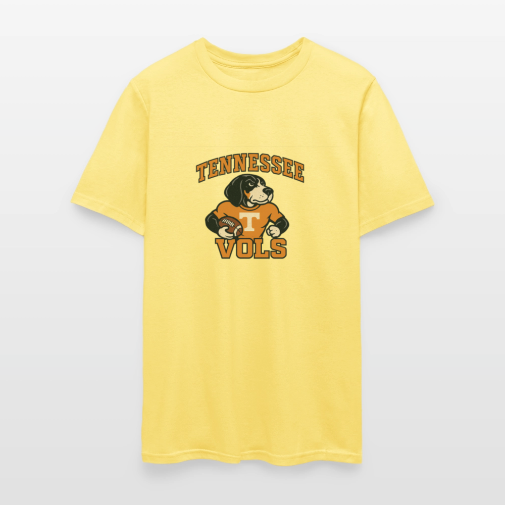 🧡🐾 “Tennessee Vols Football” Unisex T-Shirt Featuring Smokey the Dog 🏈🔥 Big Orange Game Day Vibes! 🍊 - cornsilk