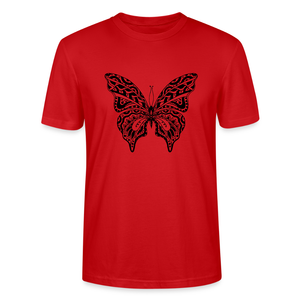 🦋✨ Spread Your Wings Unisex Organic T-Shirt – Butterfly Graphic Tee 🌿💖 - red