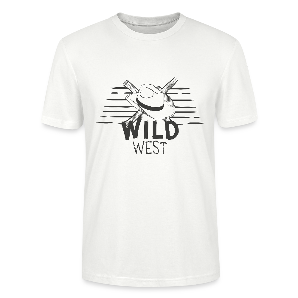 🤠🌵 Wild West Unisex Organic T-Shirt – Adventure Awaits! 🌿✨ - white