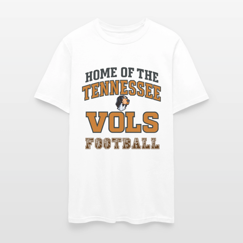 🧡🏈 “Home of the Tennessee Vols Football” Unisex T-Shirt 🍊🔥 Big Orange Spirit! 🤠💪 - white