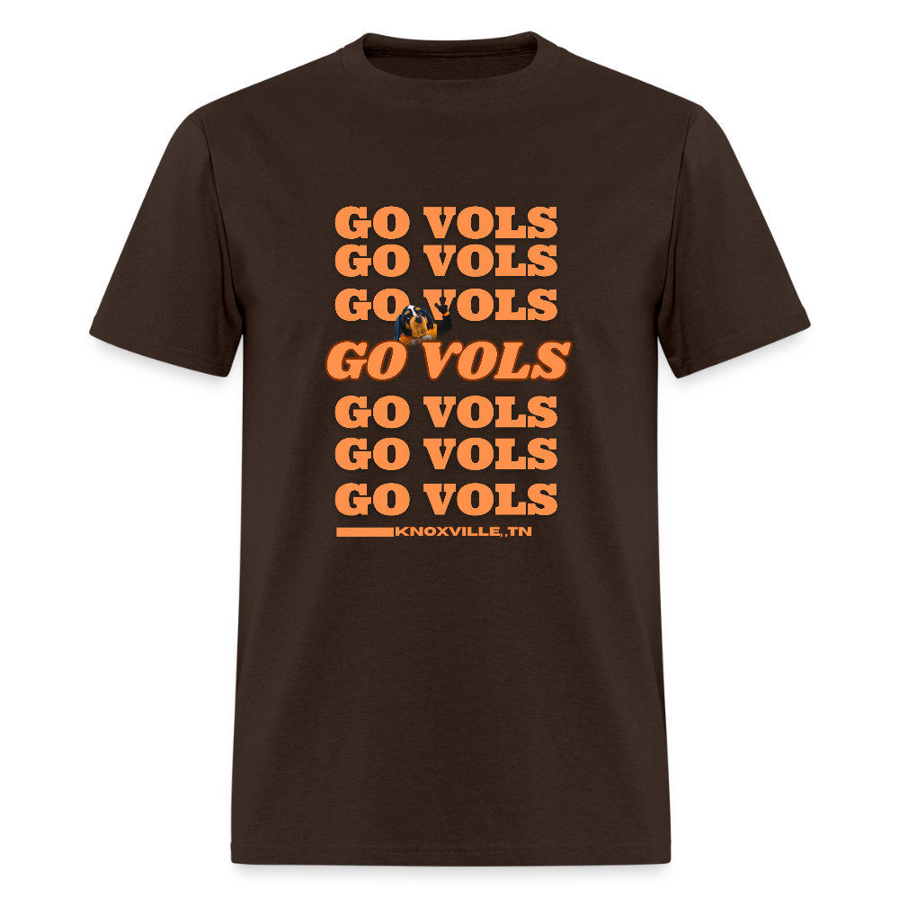 🧡🏈 Go Big Orange! Unisex “GO VOLS” T-Shirt 🤍🔥 - brown