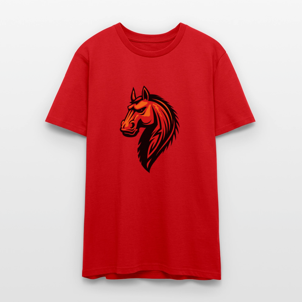 🐴💫 Wild Spirit Unisex Organic T-Shirt – Ride Free, Live Bold! 🌾🌞 - red