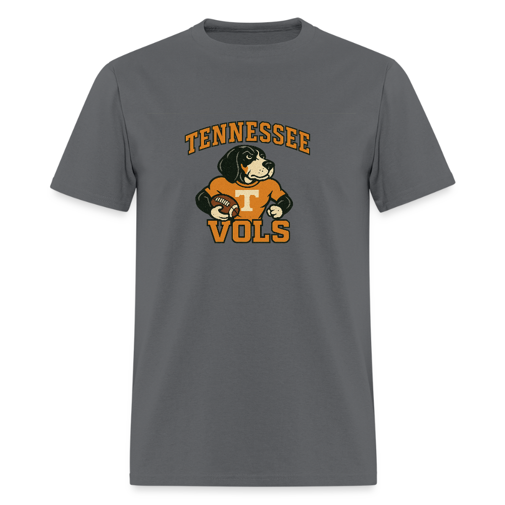 🧡🐾 “Tennessee Vols Football” Unisex T-Shirt Featuring Smokey the Dog 🏈🔥 Big Orange Game Day Vibes! 🍊 - charcoal
