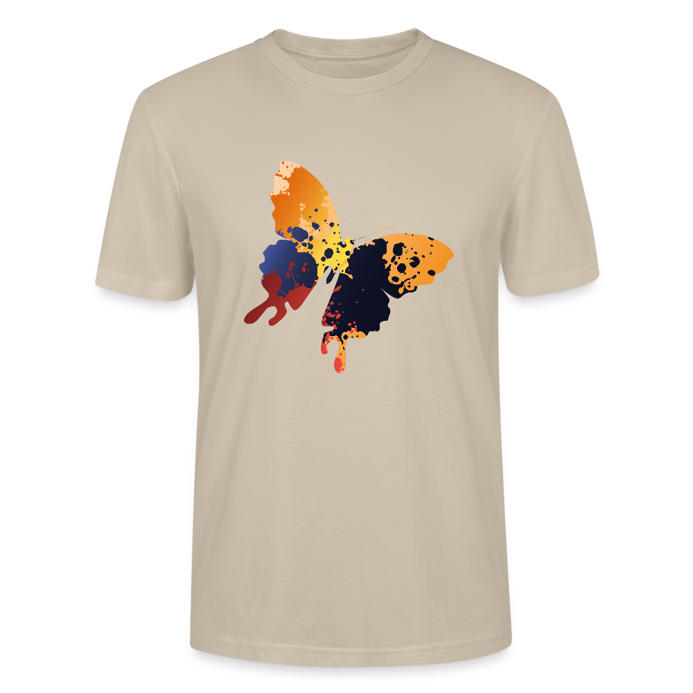 🦋🎨 Colorful & Free Unisex Organic T-Shirt – Painted Butterfly Graphic 🌿✨ - dust
