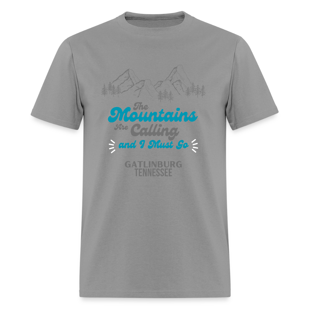 🏔️🌲 “The Mountains Are Calling and I Must Go” Unisex T-Shirt – Gatlinburg, TN 🌄✨ Adventure Awaits! 💚 - gravel 