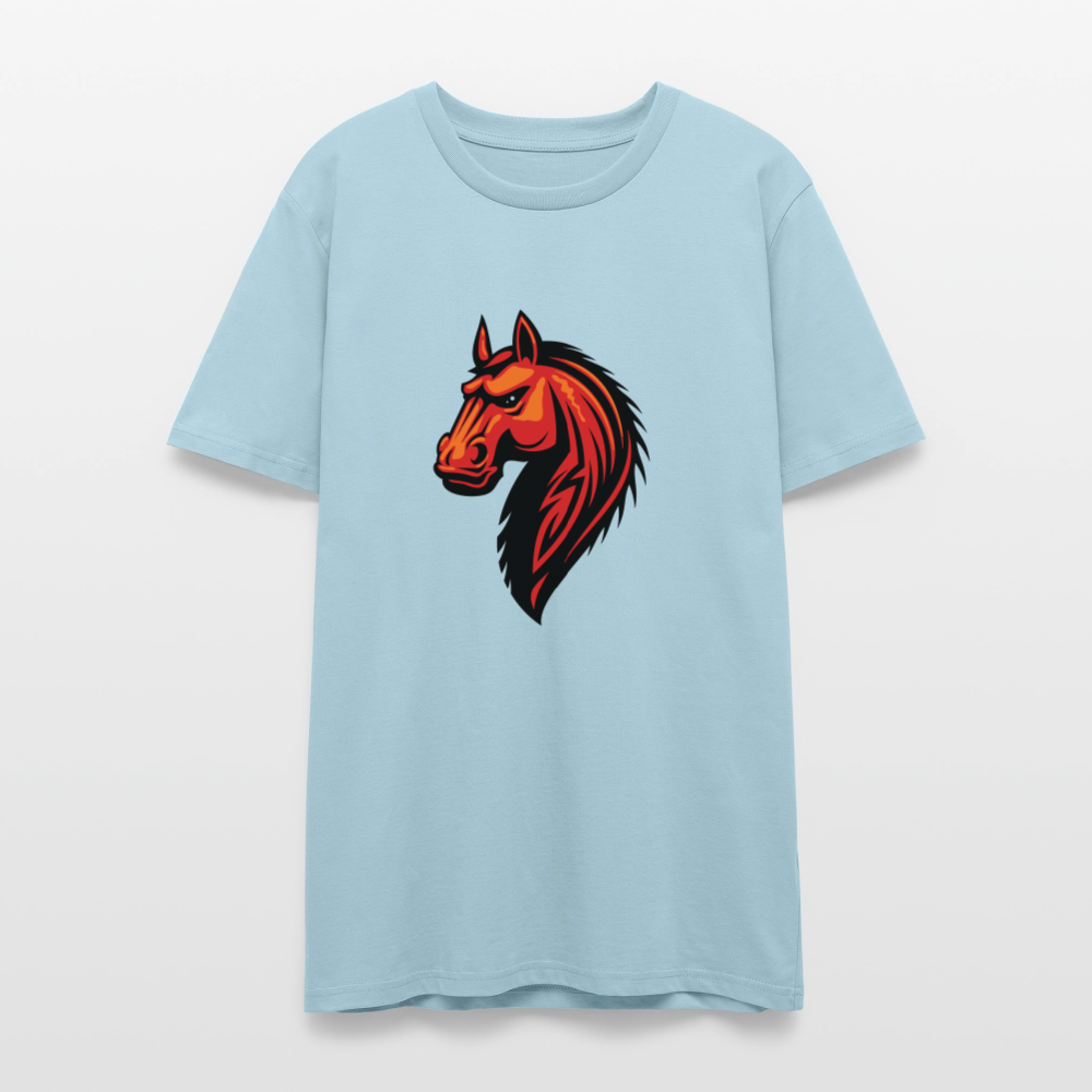 🐴💫 Wild Spirit Unisex Organic T-Shirt – Ride Free, Live Bold! 🌾🌞 - sky blue
