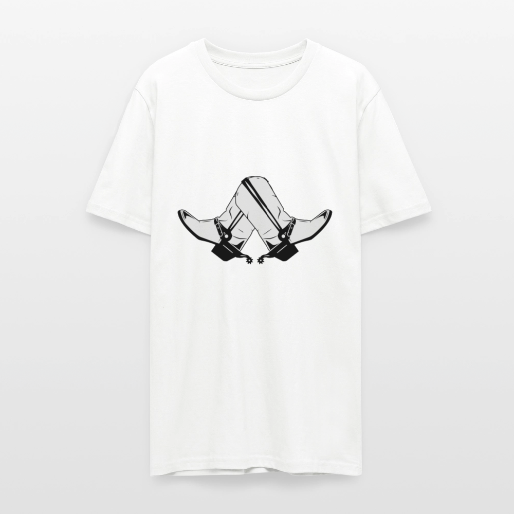 🤠👢 Step Into Style! Cowboy & Cowgirl Boots Unisex Organic T-Shirt 🌿✨ - white