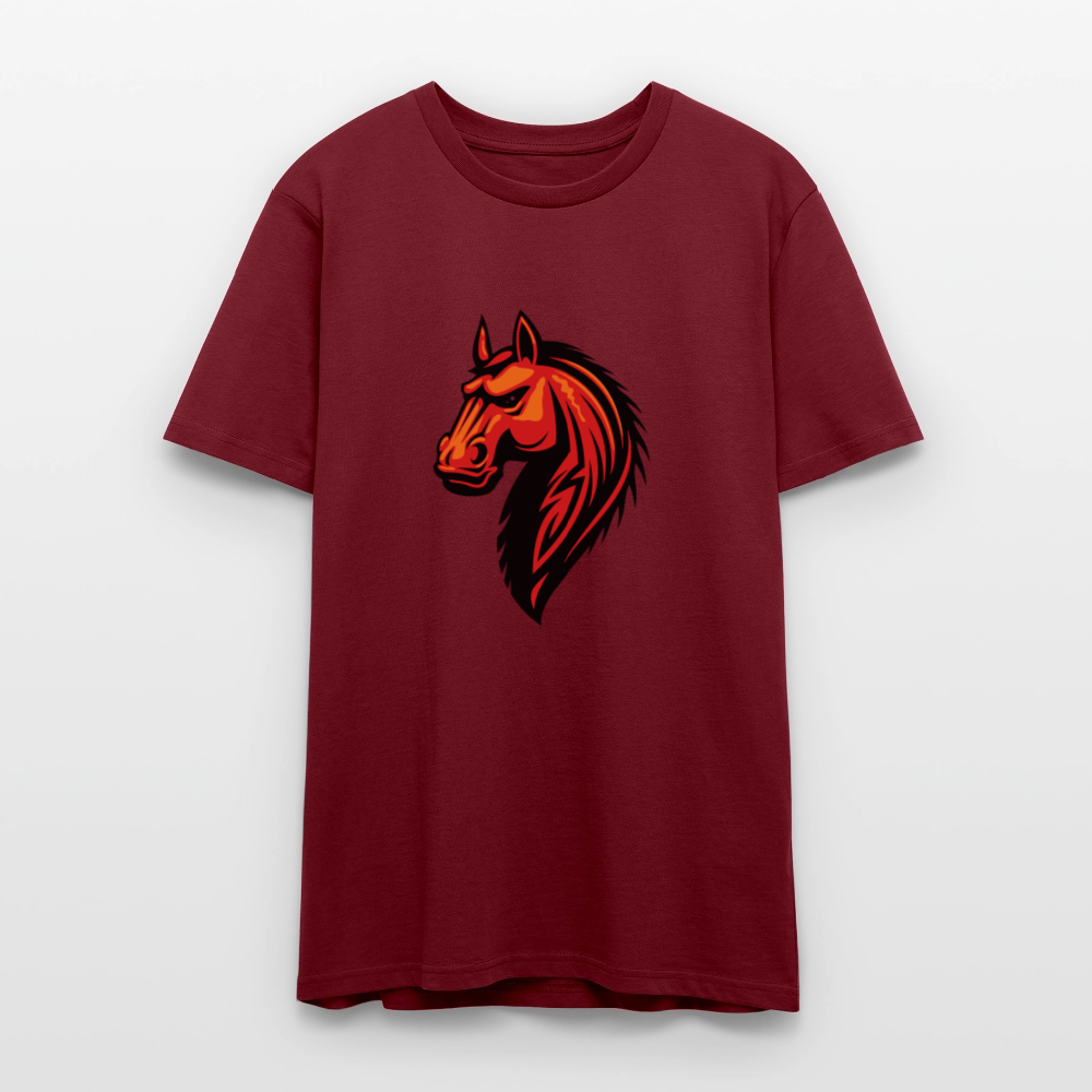 🐴💫 Wild Spirit Unisex Organic T-Shirt – Ride Free, Live Bold! 🌾🌞 - burgundy