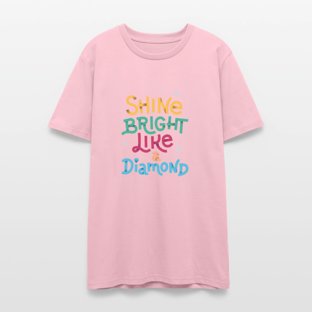 💎✨ Shine Bright Like A Diamond Unisex Organic T-Shirt – Sparkle with Confidence! 🌟👕 - pale pink