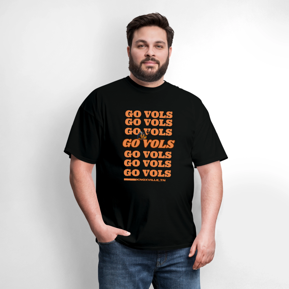 🧡🏈 Go Big Orange! Unisex “GO VOLS” T-Shirt 🤍🔥 - black