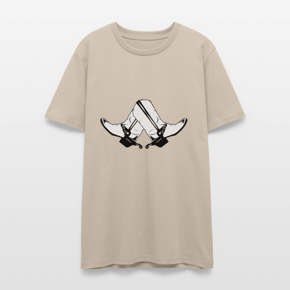 🤠👢 Step Into Style! Cowboy & Cowgirl Boots Unisex Organic T-Shirt 🌿✨ - dust