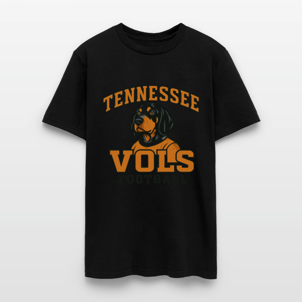 🧡🐾 “Tennessee Vols Football” Unisex T-Shirt with Smokey the Dog 🏈🔥 Big Orange Spirit! 🍊 - black