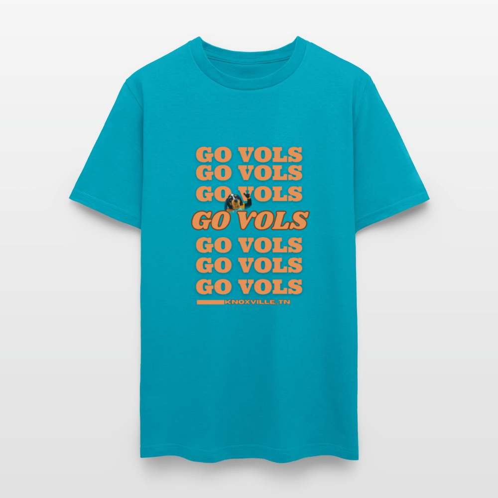 🧡🏈 Go Big Orange! Unisex “GO VOLS” T-Shirt 🤍🔥 - turquoise
