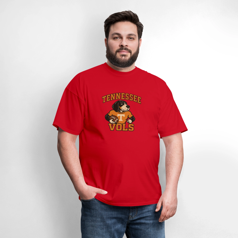 🧡🐾 “Tennessee Vols Football” Unisex T-Shirt Featuring Smokey the Dog 🏈🔥 Big Orange Game Day Vibes! 🍊 - red
