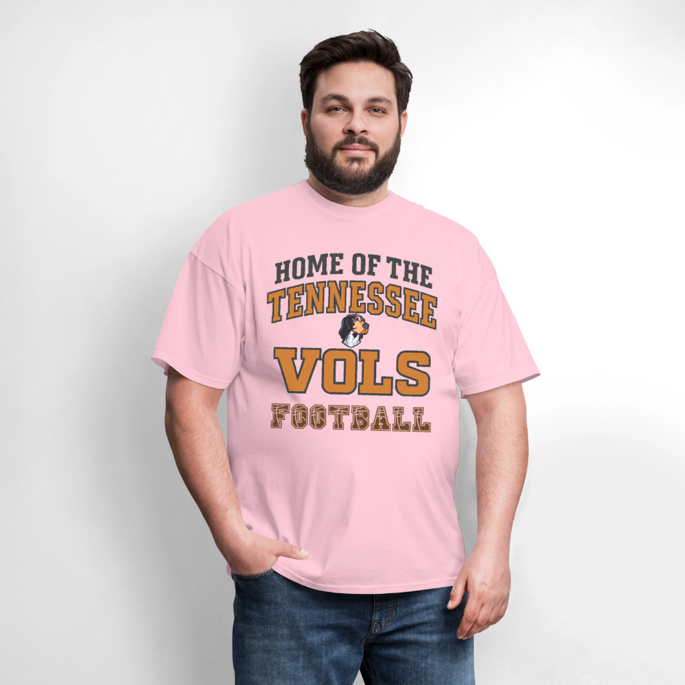 🧡🏈 “Home of the Tennessee Vols Football” Unisex T-Shirt 🍊🔥 Big Orange Spirit! 🤠💪 - pink