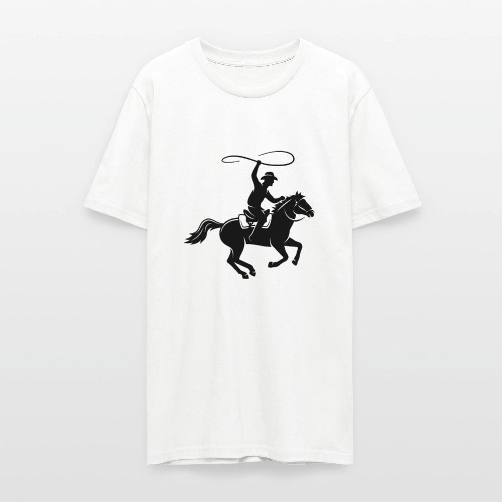 🤠🐴 Western Spirit Unisex Organic T-Shirt – Cowboy Up in Style! 🌾🌅 - white