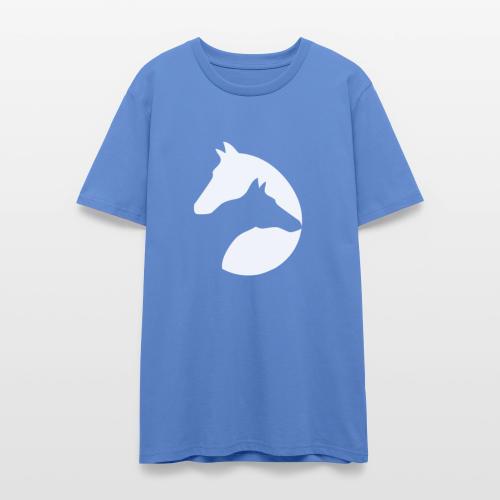 🐴✨ Majestic Spirit Unisex Organic T-Shirt – Horse Head Graphic Tee 🌿🤠 - bright blue